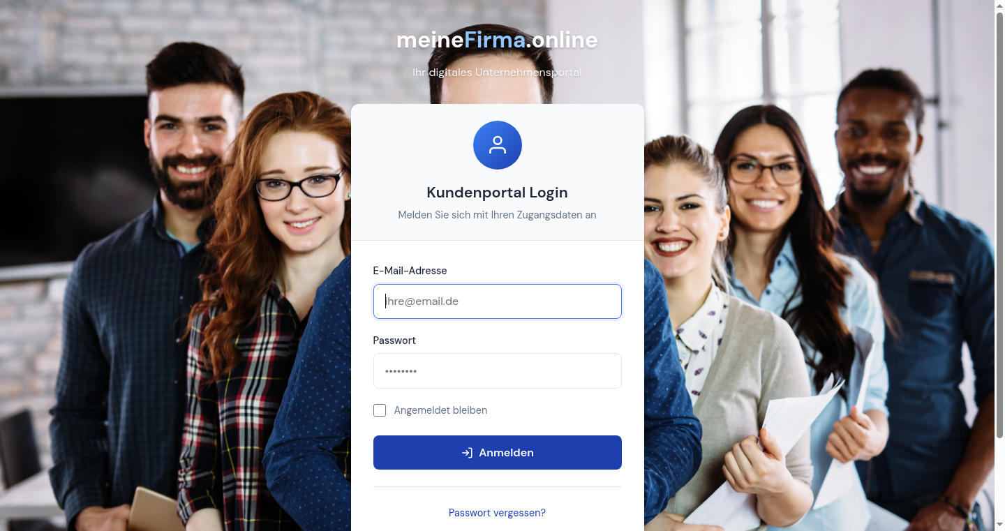 Kundenportal Login