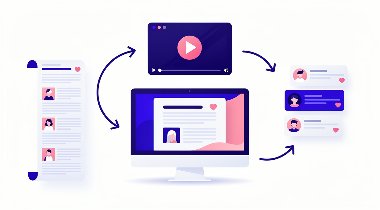Content Repurposing Workflow Diagramm