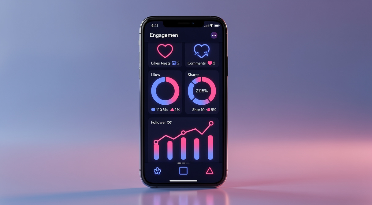 Instagram Reichweiten-Analyse auf Smartphone